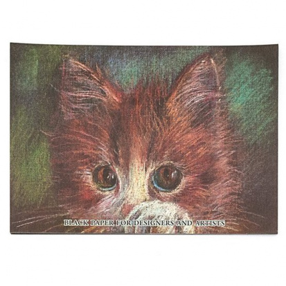 Бумага тонированная черная "Black" 200г/м2 А2 10л